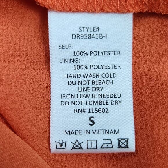 Lush Floral Chiffon Ruffle Tulip Hi Low Hem Maxi Dress Red Lavender Floral Small - Picture 6 of 6